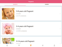 Tablet Screenshot of littlemissbeauty.com